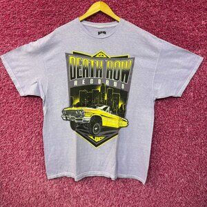 Death Row Records LBC Low Rider Rap Record Label Tee 1X/2X